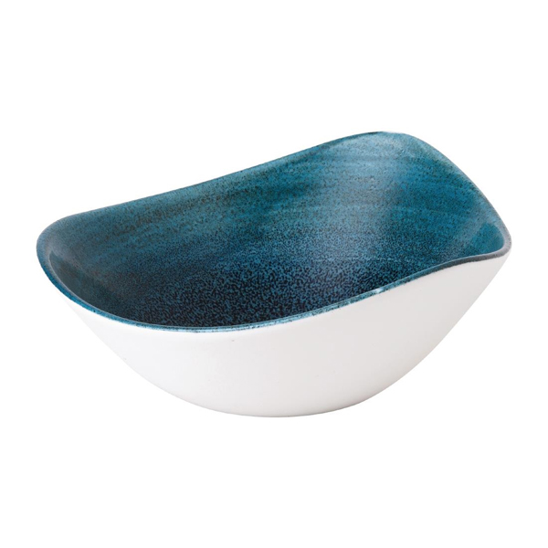 23.5cm Stonecast Aqueous Triangle Bowl