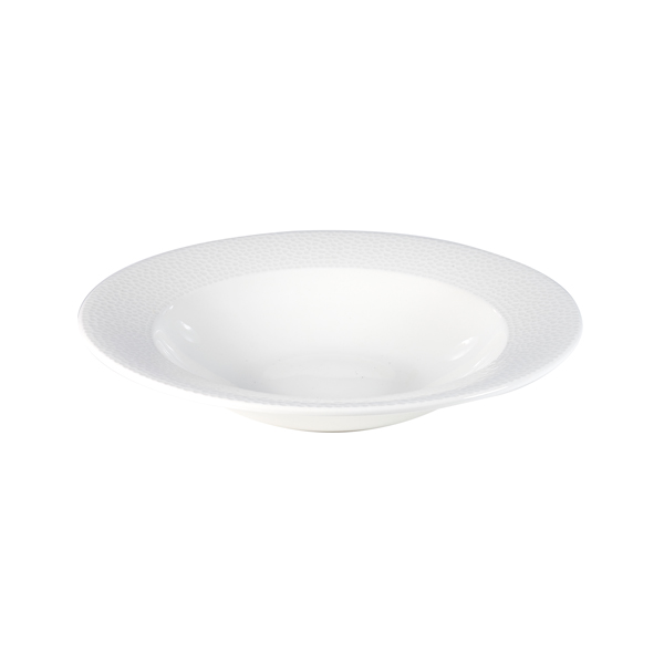 24.9cm Isla Rimmed Soup Bowl White