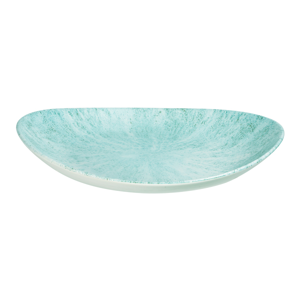 27x22.9cm Stone Oval Coupe Bowl Aquamarine