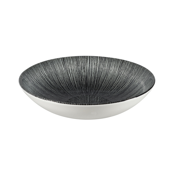 18.2cm Agano Coupe Bowl Black