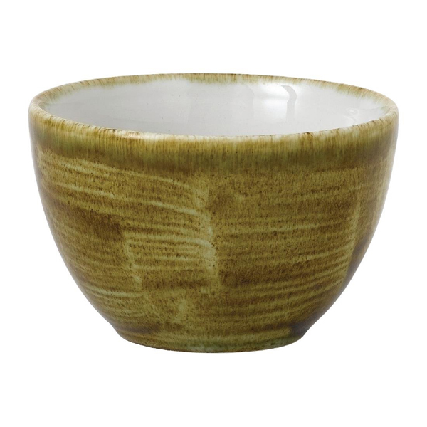 8oz Stonecast Plume Sugar Bowl Olive