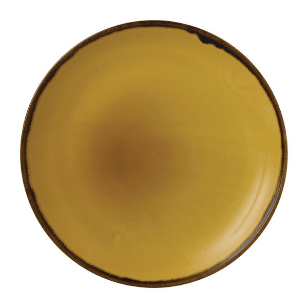 21.7cm Harvest Evolve Coupe Plate Mustard