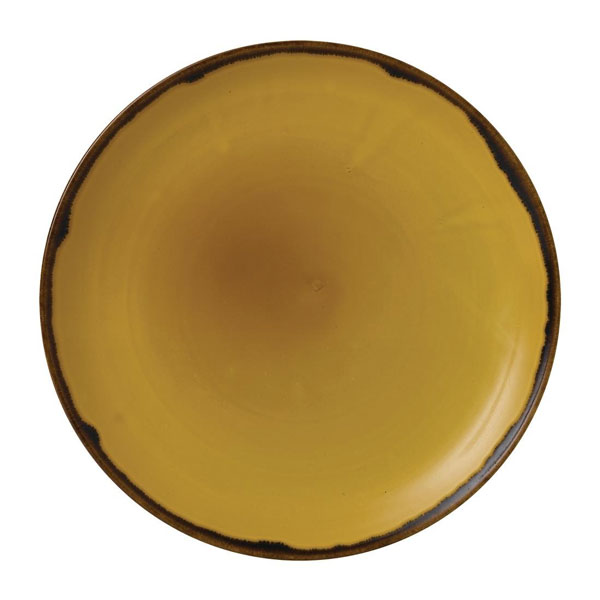 26cm Harvest Evolve Coupe Plate Mustard