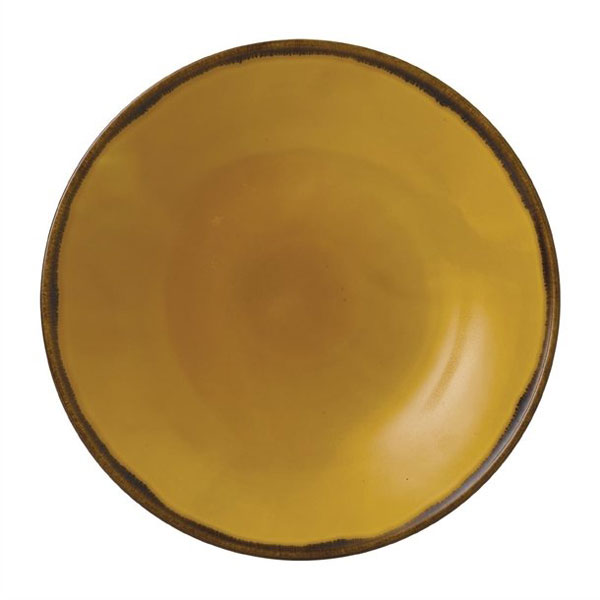 28.8cm Harvest Evolve Coupe Plate Mustard