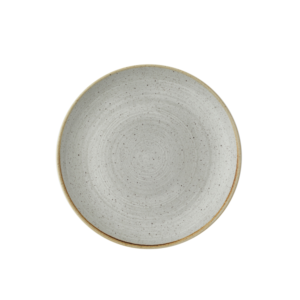 26cm Stonecast Raw Coupe Plate Grey