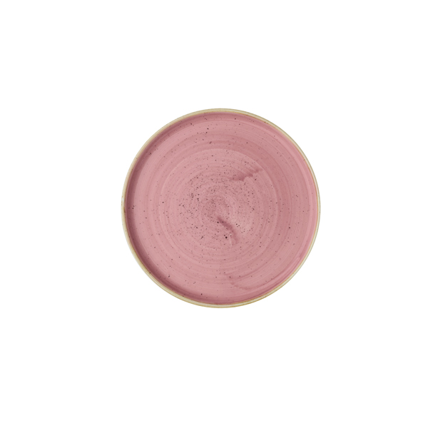 21cm Stonecast Walled Plate Petal Pink