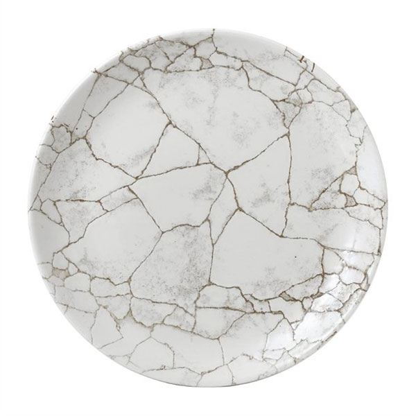 28.8cm Kintsugi Coupe Plate Agate Grey