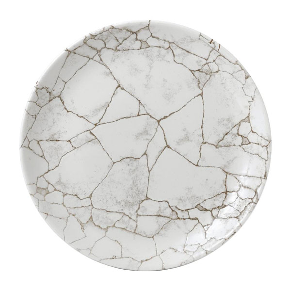 26cm Kintsugi Coupe Plate Agate Grey