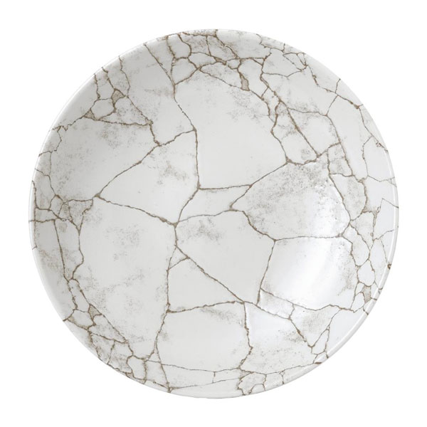 22cm Kintsugi Coupe Plate Agate Grey