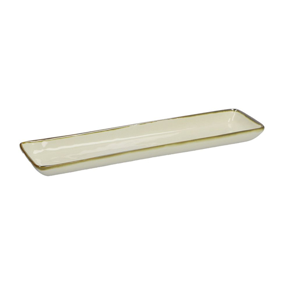 32x8cm Concerto Rectangular Plate Ivory