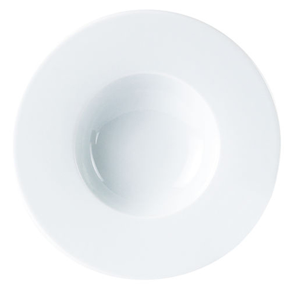 10.25&quot; Porcelite Wide Rim Pasta Plate