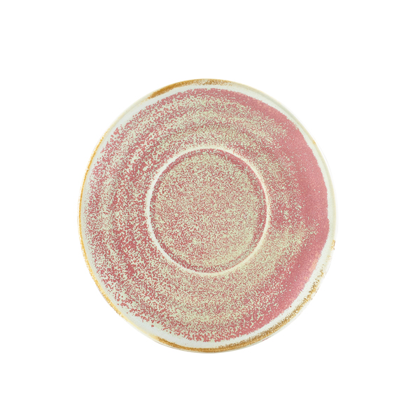 14.5cm Terra Porcelain Saucer Rose