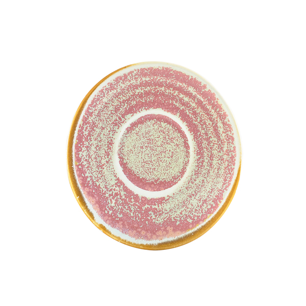 11.5cm Terra Porcelain Saucer Rose