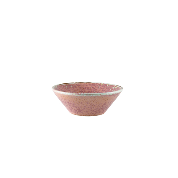 14cm Terra Porcelain Conical Bowl Rose