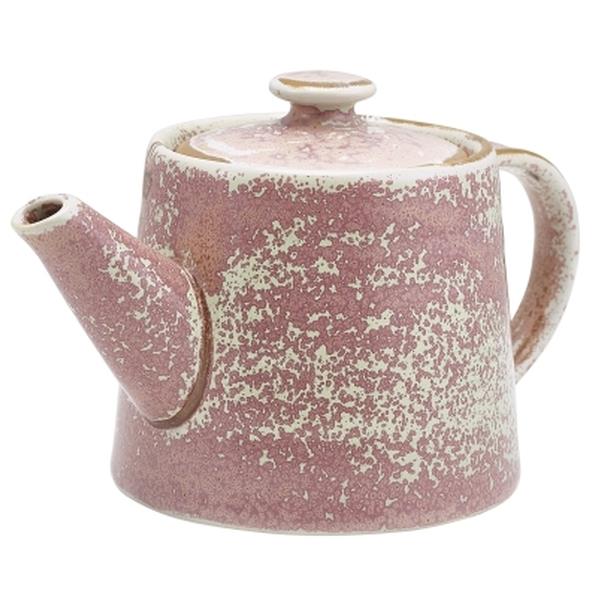 17.6oz Terra Porcelain Teapot Rose