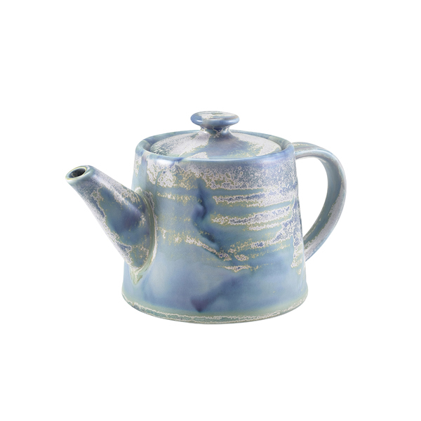 17.6oz Terra Porcelain Teapot Seafoam