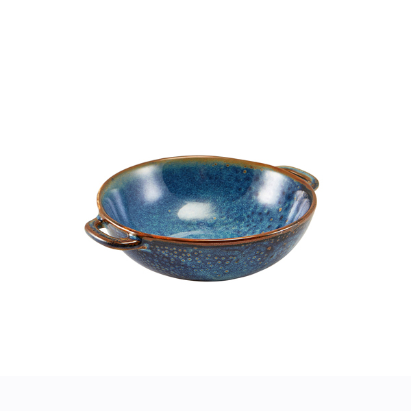 15.8oz Terra Porcelain Balti Dish Aqua