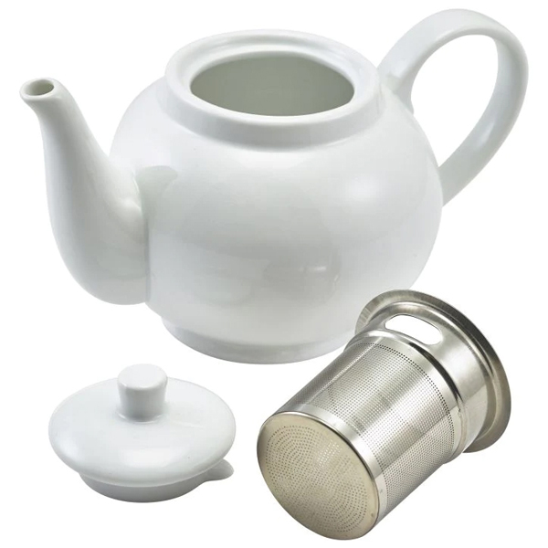 15.75oz Genware Teapot & Infuser White