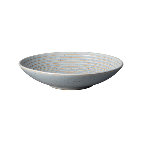 25.5cm Denby Studio Blue Ridged Bowl