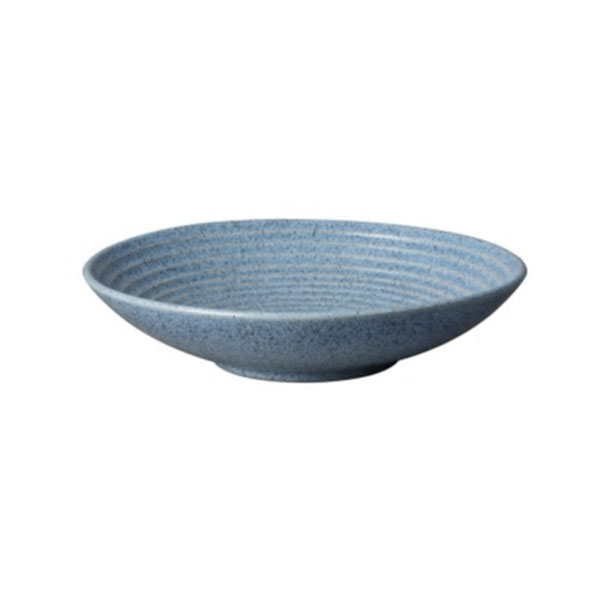 25.5cm Denby Studio Blue Ridged Bowl