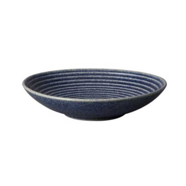 25.5cm Denby Studio Blue Ridged Bowl