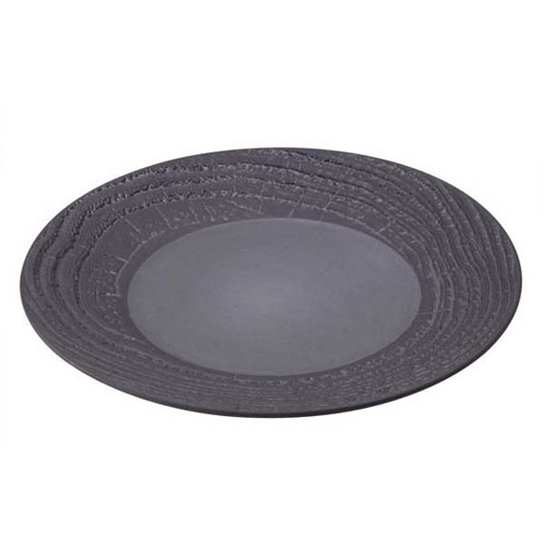 28cm Arborescence Flat Plate Liquorice