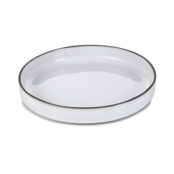 23cm Caractere Gourmet Plate Cumulus White