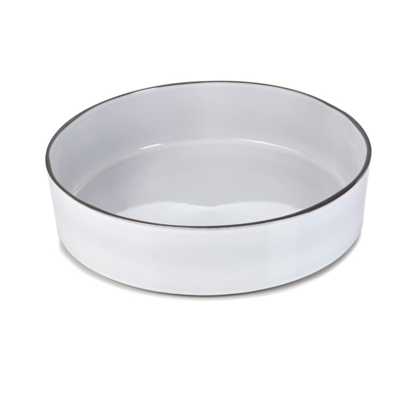 32.5cm Caractere Salad Bowl Cumulus White