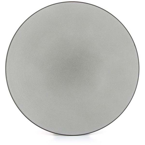 28cm Equinoxe Flat Plate Pepper Grey