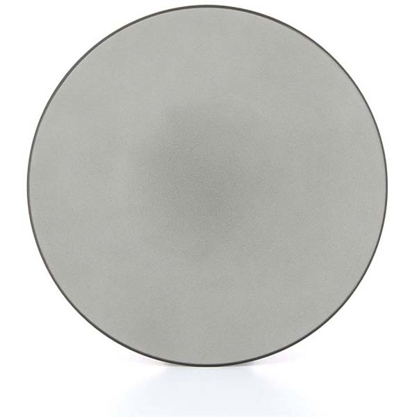 31.5cm Equinoxe Flat Plate Pepper Grey