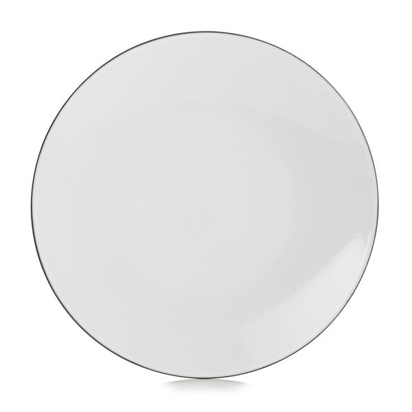 24cm Equinoxe Flat Plate Cumulus White