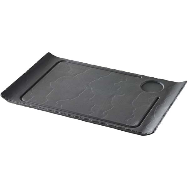 39x24cm Basalt Steak Plate Black