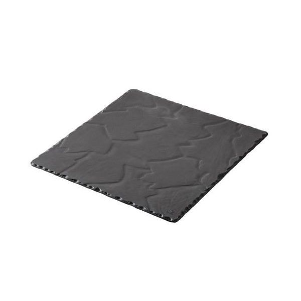 15cm Basalt Square Plate Black