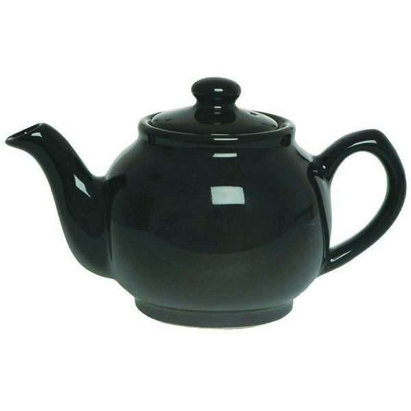 2 Cup Brights Teapot Black Gloss