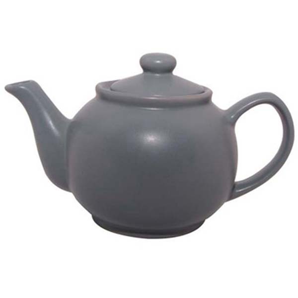 6 Cup Brights Teapot Grey Matt