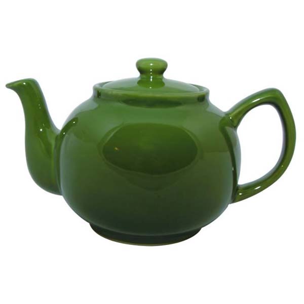 6 Cup Brights Teapot Olive Green