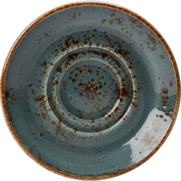 14.5cm Craft Double Well Saucer Blue