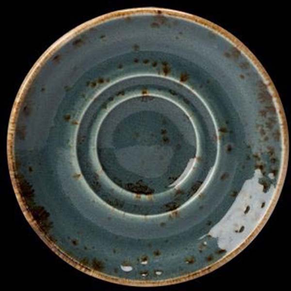 11.75cm Craft Double Well Saucer Blue