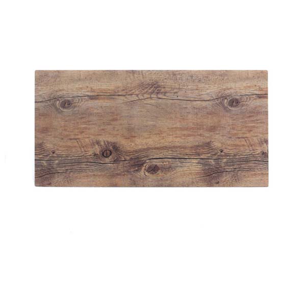 50.8x25.4cm Driftwood Melamine Rectangle