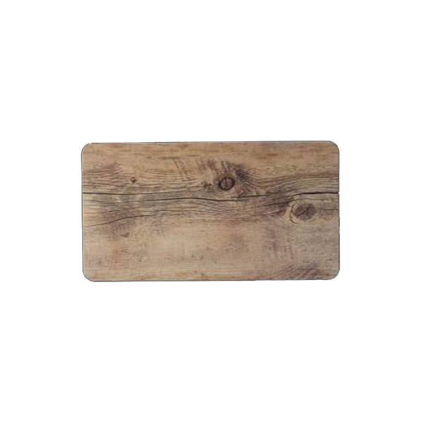 325x176mm Driftwood Melamine 1/3 Gn Flat