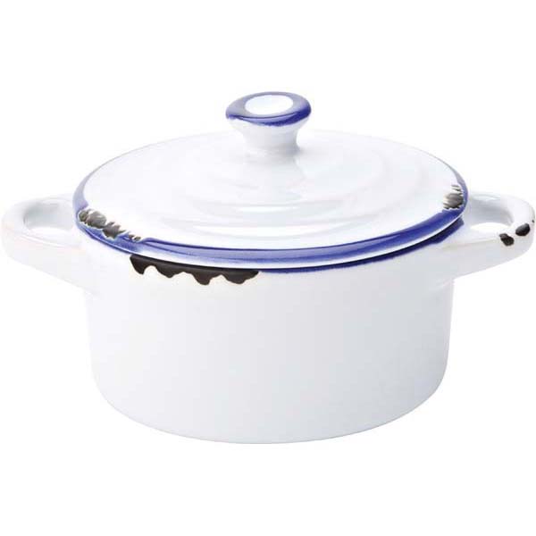 10.5cm Avebury Casserole White/Blue