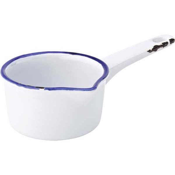 9.5cm Avebury Milk Pan White/Blue