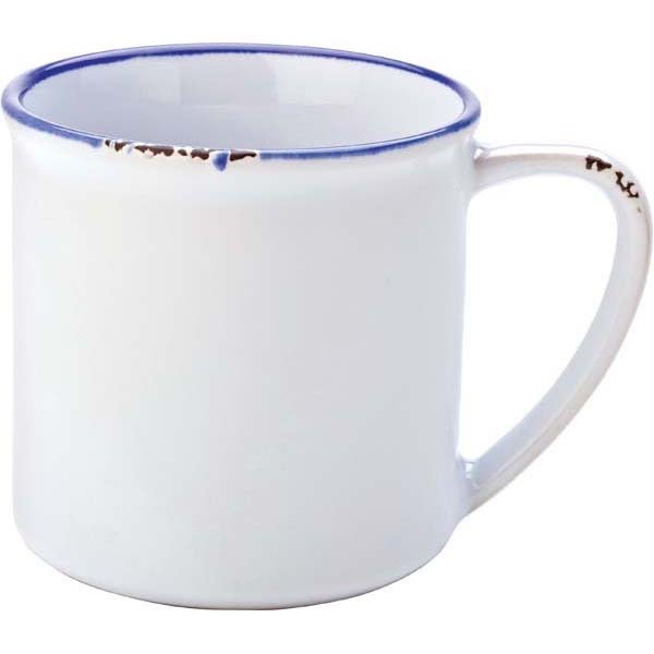 10oz Avebury Mug White/Blue