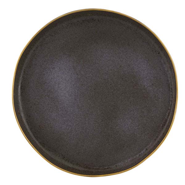 409mm Gold Stone Round Platter Bronze