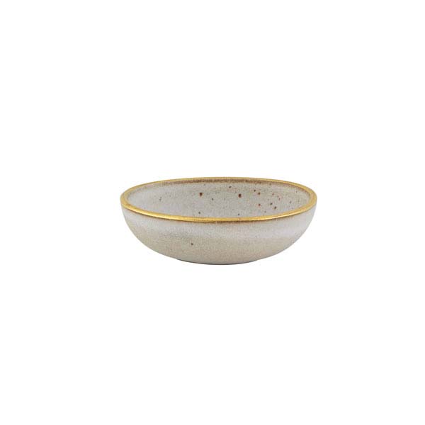 105mm Gold Stone Individual Bowl White