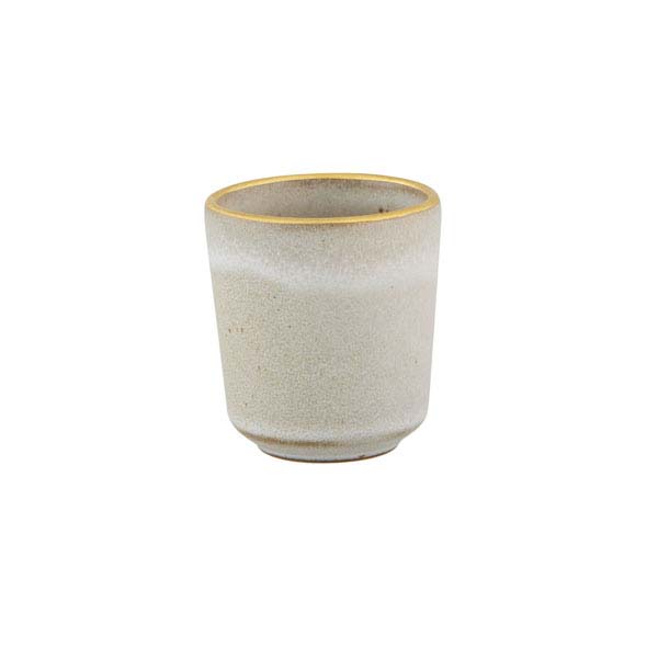 3.5oz Gold Stone Dip Cup White