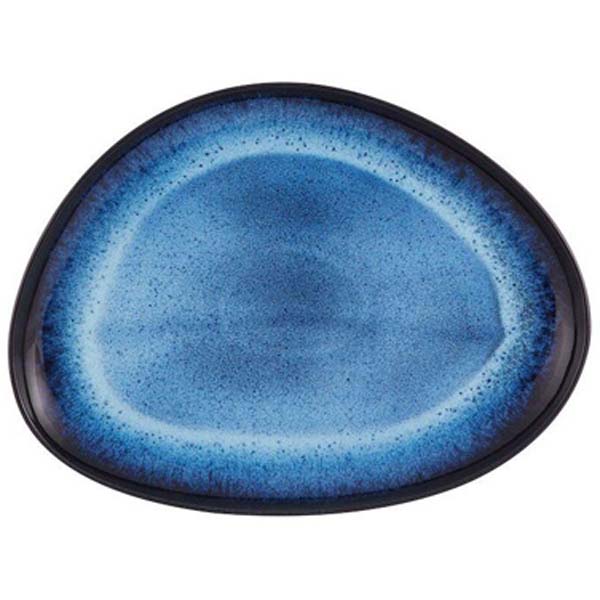 38cm Floral Scent Platter Blue