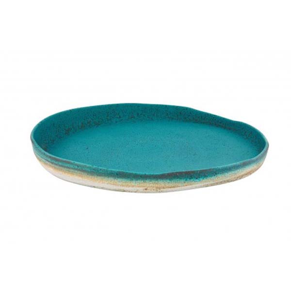 40cm Sauvage Round Platter Green