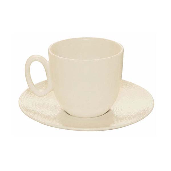 15cm Modulo Nature Tea Saucer Kaolin