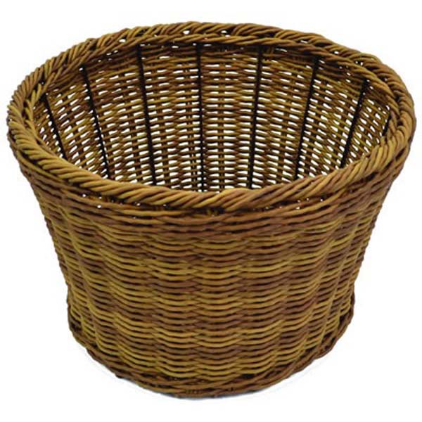 325x205mm Round Polywicker Basket Willow